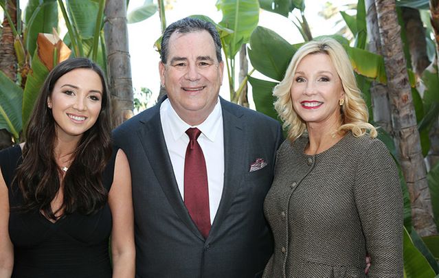 Brian Panish with his daughter Diana and wife Rosie.