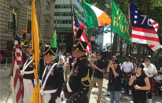 The Irish Independence Day celebration at Bowling Green on Saturday.