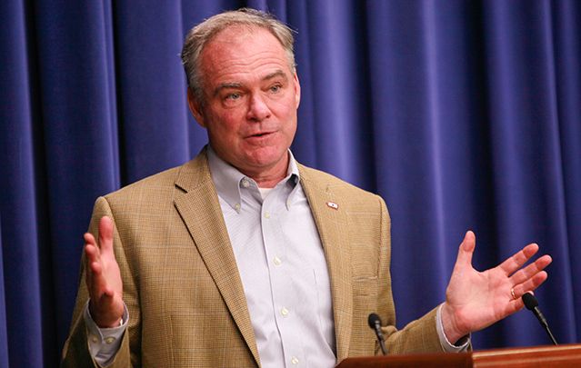Senator Tim Kaine speaking at Presidential Scholars Briefing, June 2016.