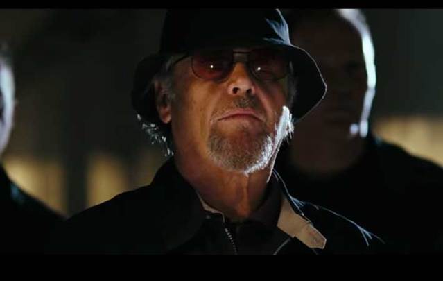 A screenshot from the trailer for the 2006 film 'The Departed,' starring Jack Nicholson.