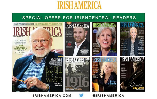 Current issue of Irish America magazine absolutely free to the first 50 to subscribe
