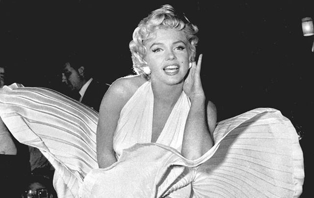 Marilyn Monroe in her famous pose for "Seven Year Itch."