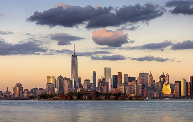 New York skyline 15 years after the 9/11, World Trade attacks.