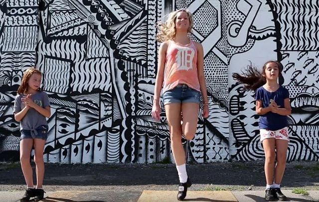 Dancers from the Flanagan-O’Hare School of Irish Dance step and hop their way around Detroit to highlight the city’s revitalization. 