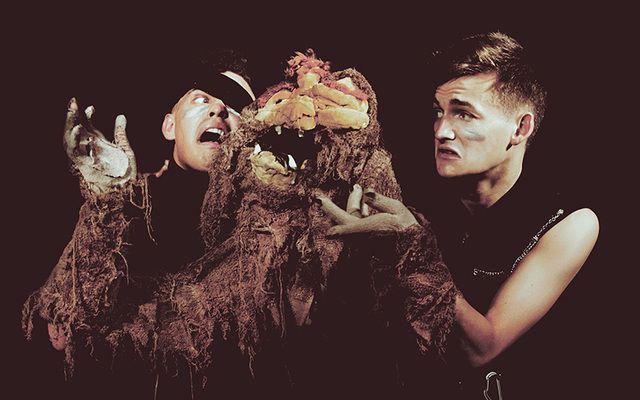 Aaron Heffernan and Jack Gleeson in Bears In Space.
