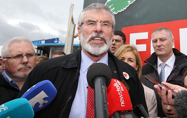 Sinn Fein leader Gerry Adams.