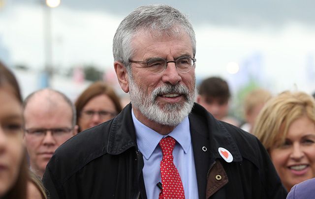 Gerry Adams, President of Sinn Fein, at the Ploughing Championship Festival this week.