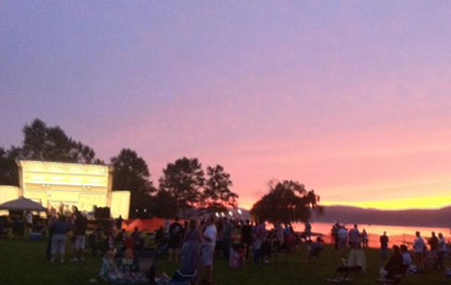 Sunset over the Hudson Valley Irish Fest