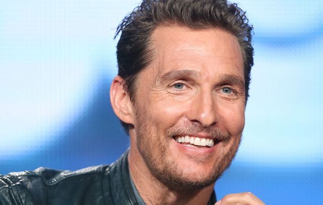 Proud of his Irish roots, Matthew McConaughey.