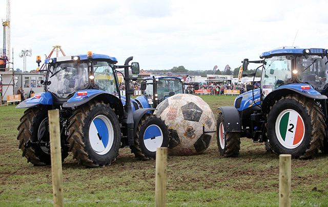 Ireland\'s latest sport: Tractor Football.
