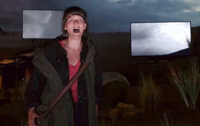 Katherine Manley performing in "The Hunger."