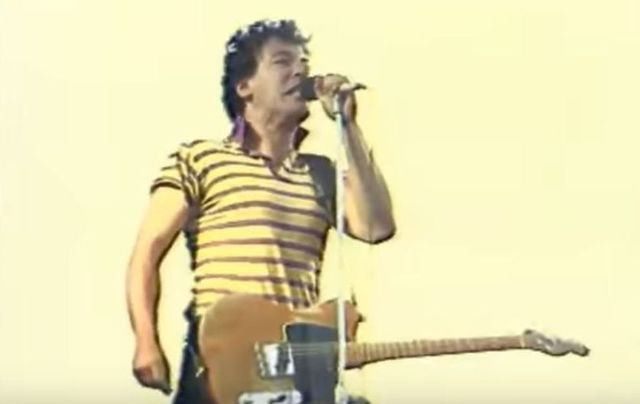 Bruce Springsteen performing at Slane Castle in 1985