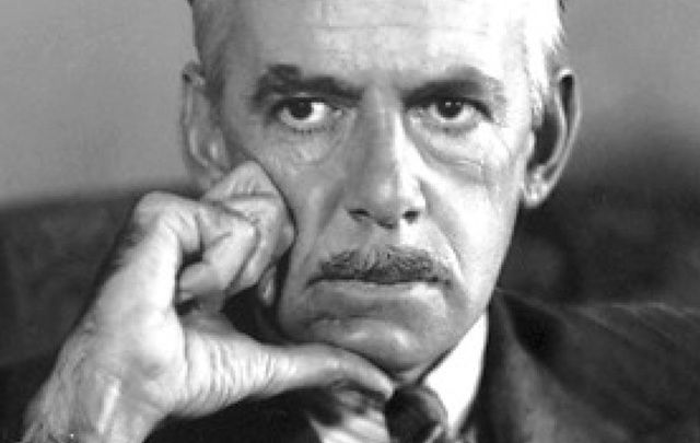 Irish American playwright Eugene O'Neill.
