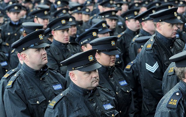 Irish police poised to strike.