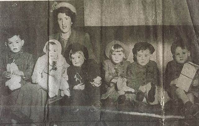 The 1950 newspaper clipping announcing the arrival of the Irish orphans.