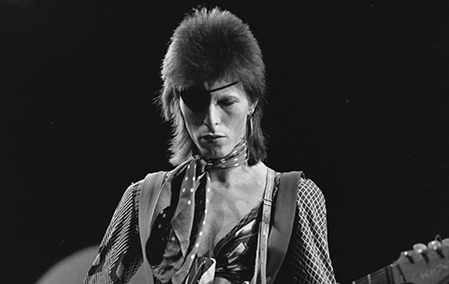 David Bowie on Top of the Pops in 1974.