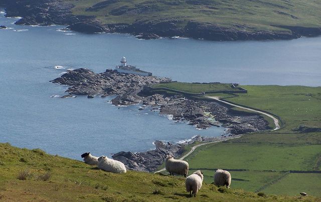 Valentia Island Lighthouse on Skellig Ring: "This scenic and little-travelled 18km route links Portmagee, Valentia Island and Waterville via a Gaeltacht (Irish-speaking) area centred on Ballinskelligs."