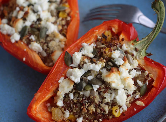 Healthy recipe for stuffed peppers by Rozanna Purcell