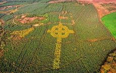 The moving origins of the giant Celtic cross in a Donegal forest
