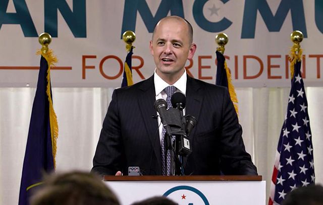 Evan McMullin, a former CIA operations officer proud of his Irish ancestry, could very well keep Utah's six electoral college votes from Donald Trump.