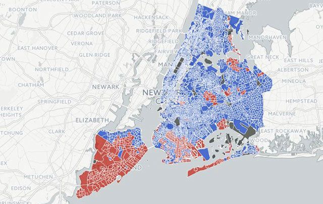 Looking at this DNAinfo map of how NYC neighborhoods voted in the election, what caught my eye was how many Irish American neighborhoods had clearly broken for Donald Trump.