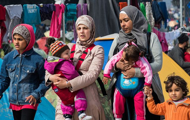 West of Ireland group protesting council decision to provide 17 Middle-Eastern refugee families with homes.
