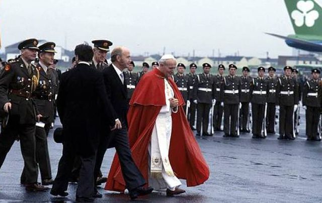 Pope John Paul II in Dublin in 1979.