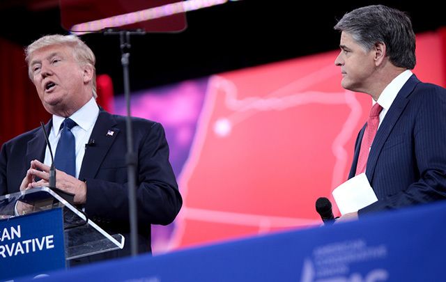Donald Trump and Sean Hannity.