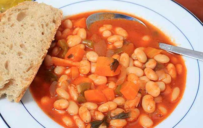Simple and hearty Irish beef, bacon and bean soup warms the soul on cold winter days