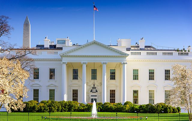 The White House, Washington DC, designed by Irishman James Hoban.