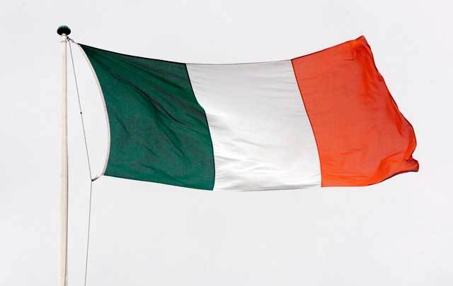 The Irish flag.