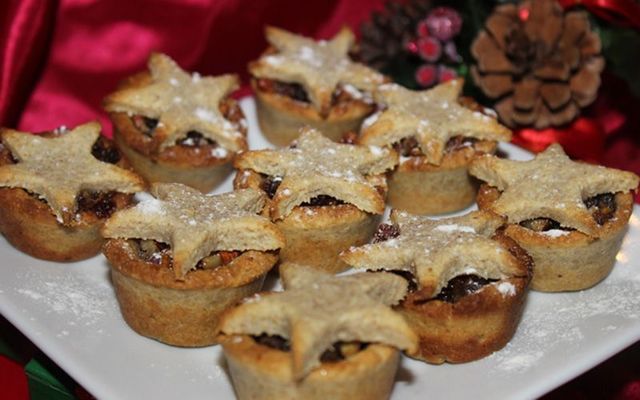 Delicious nutty mince pies.