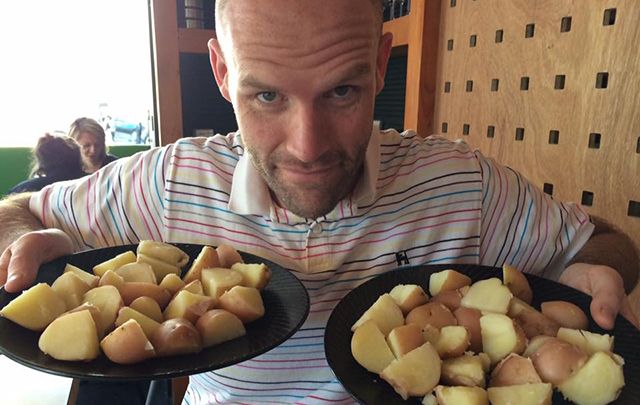 Australian man Andrew Taylor has almost completed a year-long diet of potatoes only. 