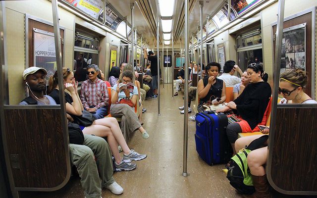 New York City subway: "Being Irish, we know all about forced attempts to make us conform and speak English, or we should."