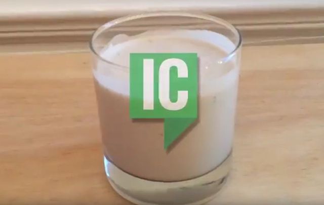 Enjoy a delicious glass of homemade Irish cream.