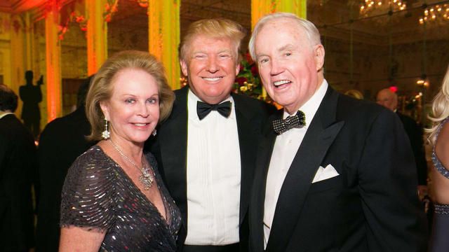Eileen Burns, Donald J. Trump and Brian P. Burns photographed at the Policemen's Ball.