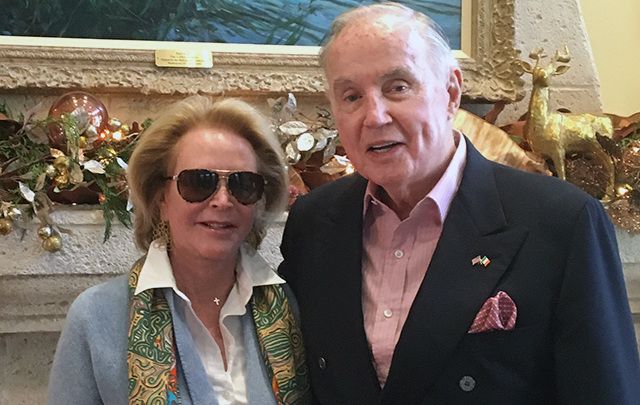 Future US Ambassador to Ireland Brian Burns and his wife Eileen.