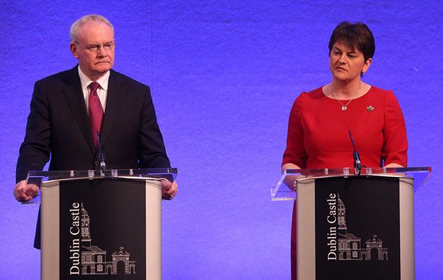 First Minister Arlene Foster and former First Deputy Martin McGuinness. 