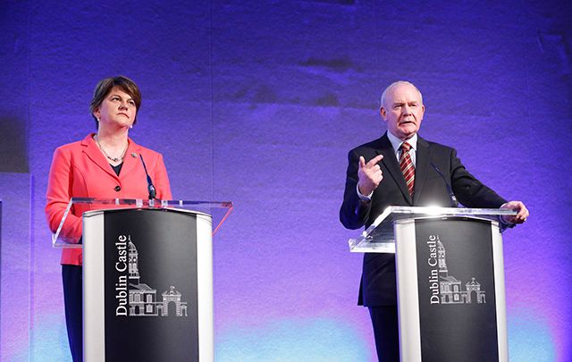 First Minister Arlene Foster and former Deputy First Minister Martin McGuinness. 