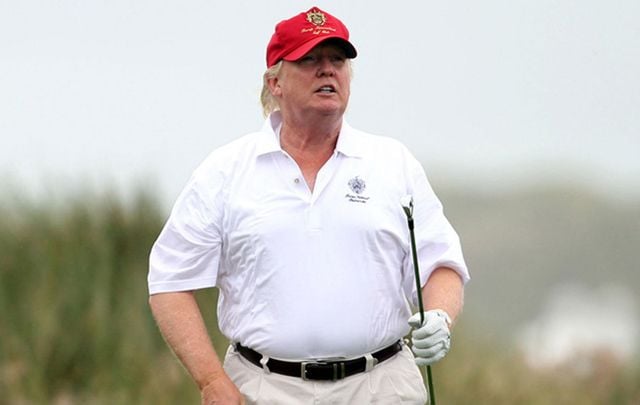 Donald Trump on his Doonbeg golf course which is said to have lost over $5 million since 2014. 