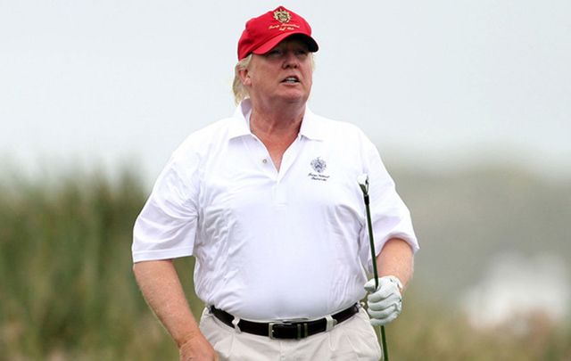 Donald Trump on his Doonbeg golf course which is said to have lost over \$5 million since 2014. 