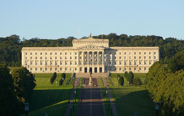 Stormont government building in Belfast. 