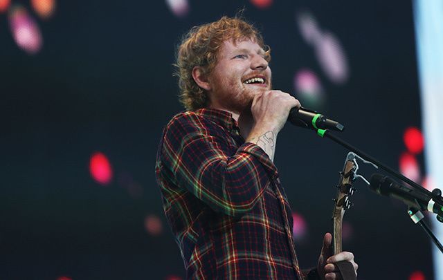 Ed Sheeran performing in Dublin\'s Croke Park in July 2015. 