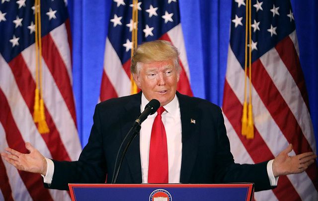 Donald Trump President-elect gives his first press conference.