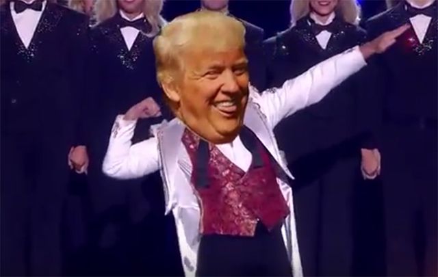 Who knew Donald Trump was so fleet of foot?