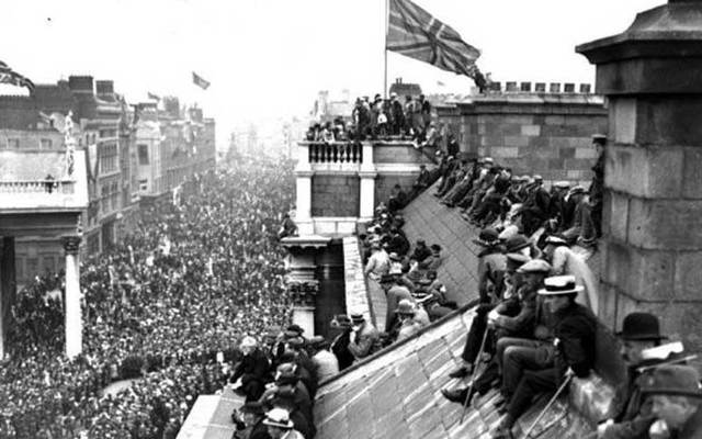 The Victory Parade in Dublin, 1919.