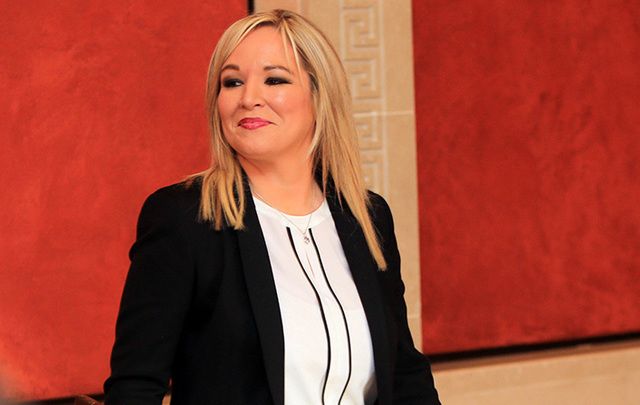 The new leader of Sinn Fein in Northern Ireland, Michelle O\'Neill.
