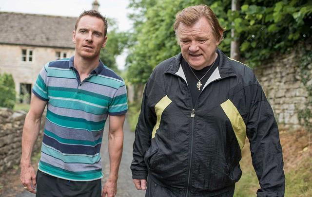 Michael Fassbender and Brendan Gleeson in Trespass Against Us.