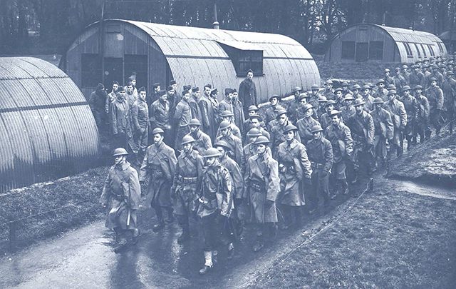 US soldiers arriving in Ireland in 1942. 