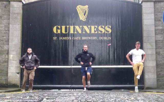 These Irish lads are dancing around the world in a bid to get the attention of singer Ed Sheeran.